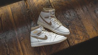 Air Jordan 1 Retro High OG Craft quotVibrations of Naijaquot Review amp OnFeet [upl. by Mazman]