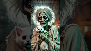 OMG Zombie Granny Breaks Into a Kittens House 😱🧟 cat rescueanimals zombie [upl. by Atinreb]