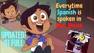 Everytime Luz speaks Spanish in The Owl House Updated S1 Full [upl. by Lian126]