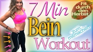 Oberschenkel abnehmen  Bein Workout  Schlanke Beine trainieren  7 Minuten Übungen [upl. by Damick]