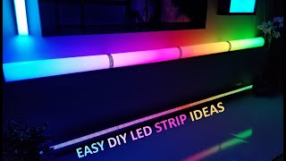 DIY LED STRIP DIFFUSER IDEAS [upl. by Neelsaj]