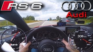 Crazy RS6 Performance on German Autobahn ✔ [upl. by Denyse]