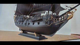 Building the Revell 172 Black Pearl Plastic Model  Pirates of the Caribbean [upl. by Nide388]