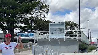 Busselton Jetty Swim  Finishing [upl. by Ecaidnac778]