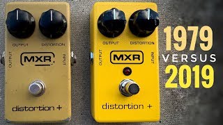 MXR Distortion  ORIGINAL vs REISSUE [upl. by Akcebar208]