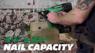 36V Cordless Metal Connector Nailer  Metabo HPT NR3665DA [upl. by Peacock202]