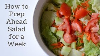 How to Prep Ahead Salad for a Week [upl. by Esyak762]