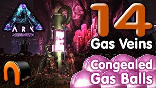 ARK  14 GAS VEINS In ONE Area  CONGEALED GAS BALL FARM [upl. by Ydnam679]