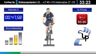 Clase Virtual Nº9 Cycling Up  Interválico Corto Ciclo Indoor by David Aguado [upl. by Harmaning440]