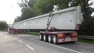 Schwertransport  Spedition Koch Ratshausen Betonträger [upl. by Wun]