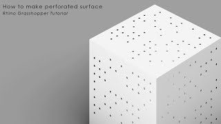 How to make perforated surfaces in Rhino Grasshopper [upl. by Fredela840]