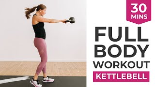 30Minute Kettlebell Workout for Women  Full Body Kettlebell Workout [upl. by Chastity]