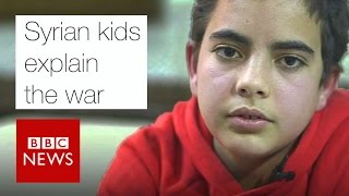 Syrian kids explain the war  BBC News [upl. by Euton]