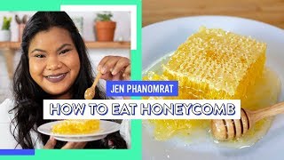 How To Eat Honeycomb  Good Times With Jen [upl. by Analed]