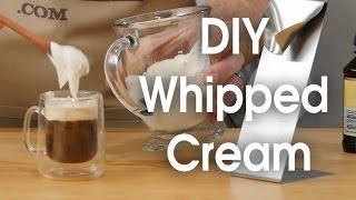 DIY whipped cream in 60 seconds [upl. by Nhepets805]