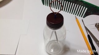 Plastic bottle Electroscope experiment [upl. by Sucam]