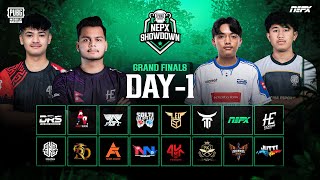 PUBG Mobile NEPX Showdown  Grand Finals Day 1 [upl. by Fokos127]