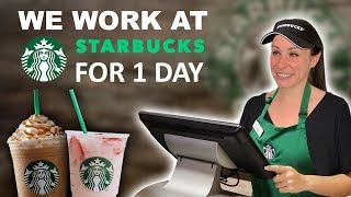 We Work at Starbucks for 1 Day ☕️ Feat Pink Drink Secret Menu and More [upl. by Acir]