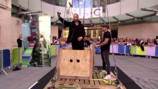 Darcy Oake Escapes 30 Foot Drop  Live at BBCs The One Show [upl. by Timothea]