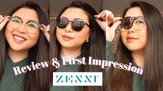 Zenni Optical Unboxing amp Review  Browline SnapOn [upl. by Revned]