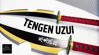 Unboxing Tengen Uzui Dual Nichirin CLEAVERS from Demon Slayer [upl. by Geehan]