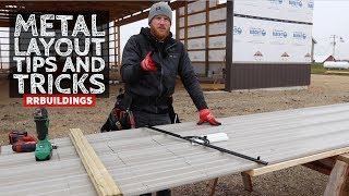 Layout Metal Siding Tips and Tricks [upl. by Lleoj]