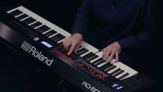 Roland RD2000 walkthrough  8Zone demo [upl. by Krahling]