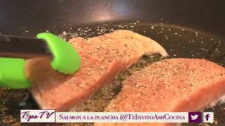 RECETA  Salmon al Sarten [upl. by Dorice116]