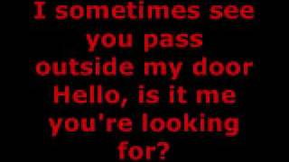 LIONEL RICHIE  HELLO LYRICS [upl. by Milly857]