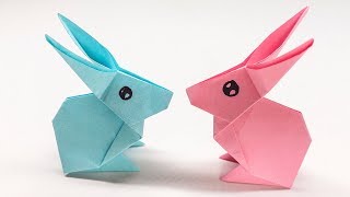 Easy Origami Rabbit  How to Make Rabbit Step by Step [upl. by Novrej]