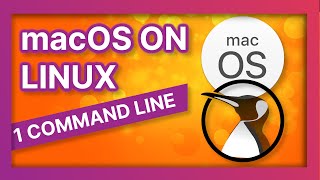 Run macOS on Linux with 1 COMMAND [upl. by Mannes]