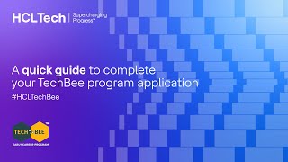 How to register and complete the application for TechBee  HCLs Early Career Program [upl. by Gaither]