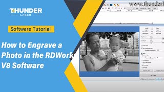 How to Engrave a Photo in the RDWorks V8 Software [upl. by Nitsuga]