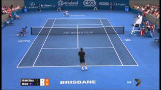 Bernard Tomic  What is that shot No one plays that shot [upl. by Yecac]