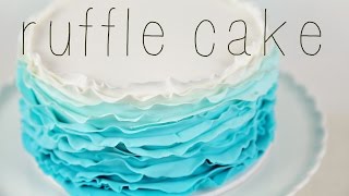 CAKE TREND  Ombre Fondant Ruffle Tutorial  Cake Style [upl. by Auhsej406]