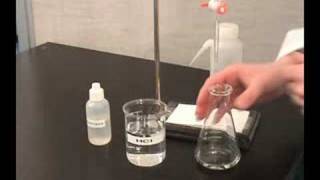 Titration Technique using a buret [upl. by Balcke]