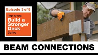 Build a Stronger Deck Beam Connections [upl. by Karlow]