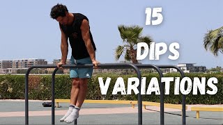 15 Dips Variations  Advanced to Beginner [upl. by Cherin]