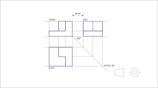 CDT G1011  First Angle Orthographic Projection Part 1 [upl. by Mills]