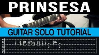 Prinsesa  6Cyclemind Guitar Solo Tutorial WITH TAB [upl. by Tallulah]