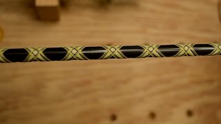 Diamond Wrap Design  Custom Fishing Rod [upl. by Kcirad]