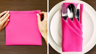 27 NAPKIN FOLD IDEAS [upl. by Darrej]