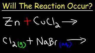 Chemistry  Will The Reaction Occur [upl. by Laitselec]