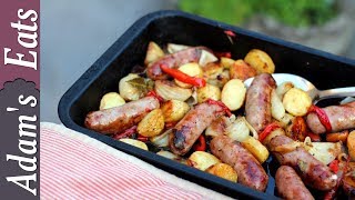 Sausage and potato tray bake  One pan meal [upl. by Robena]