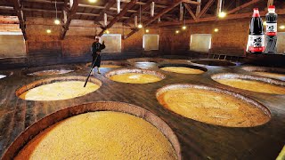 How it made Soy Sauce  Soybean Harvesting Machine  Japan Traditional Soy sauce Processing Factory [upl. by Anatsirhc]