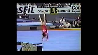 オレシア・デュドニク Olesya Dudnik URS 1989 World Championships FX EF [upl. by Oetomit]