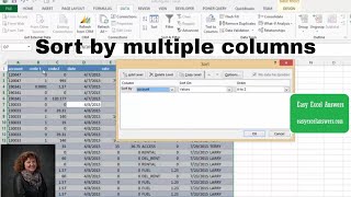 How to sort by multiple columns in Excel [upl. by Ragnar935]