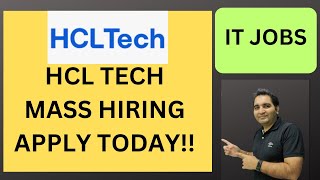 HCL Jobs  HCL Hiring  itjobs [upl. by Ahsilrak448]