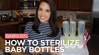 How to Sterilize Baby Bottles  Babylist [upl. by Estrellita]