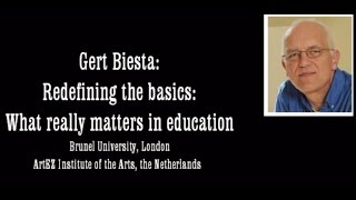 Gert Biesta What really matters in education VIA UnivCollege [upl. by Cappello]